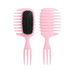 1 Pack Pink Wet Dry Dual Use Anti Static Curl Definition Air Cushion Airbag Comb With Three-Pronged Wide-Tooth. Available at Crazy Sales for $9.99