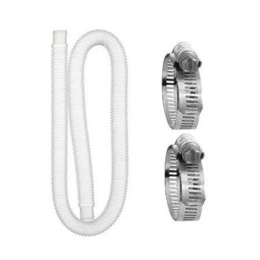 1 Pack Pool Pump Replacement Hose,1.25Inch Diameter, 59 Inch Long Pool Filter Replacement Hoses for Above Ground Pools,Compatible with Intex Pump (White)