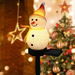 1 Pack Solar Christmas Decorations Outdoor Decor Snowman Stake Lights, Waterproof Walkway Landscape Lights for Winter Yard, Garden (Yellow). Available at Crazy Sales for $14.95