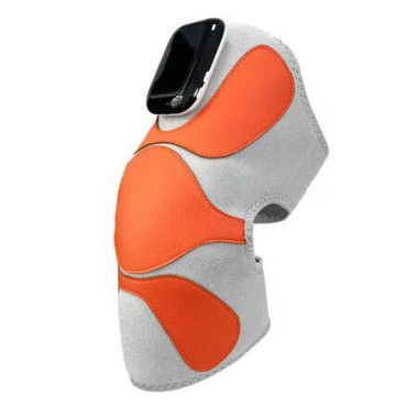 1 Pack Wireless Knee Massager, Heated Knee Brace Massager with Heat and Vibration, Knee Heating Pad for Knee Shoulder Elbow (Orange)