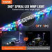 1 PC 5 FT Whip Light, APP & RF Remote Control Led Whip Light, Waterproof 360Â°Spiral RGB Chasing Lighted Whips with 2 Flags, for UTVs, ATVs, Motorcycles, RZR, Can-am, Trucks, Off-road, Go-karts. Available at Crazy Sales for $119.95