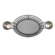 Detailed information about the product 1 Pc Metal Snack Basket Round Serving Basket for French Fries Chips Fried Chicken and Bread Ideal for Kitchen Bar Restaurant and Home Party