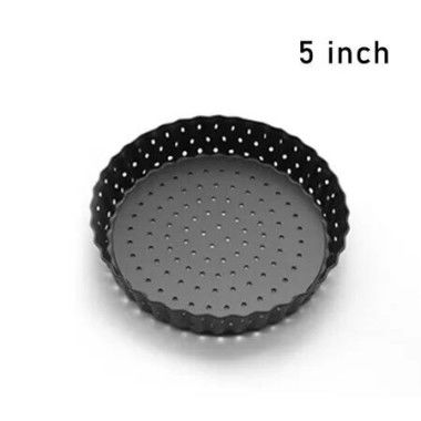 1 PCS 5 Inch Movable Bottom Baking Pan Pizza Pan NonStick Coating Movable Pan Mold Chrysanthemum Pie Pan Tart Pan Pizza Pan