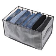 Detailed information about the product 1 PCS 7 Grids Washable Portable Closet Organizer Mesh Separation Storage Box Foldable Closet Drawer Scarves Leggings Skirts T-shirts Jeans,