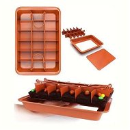Detailed information about the product 1 Set Brownie Pan With Dividers Baking Tray Bite Size Baking Steel Brownies Pan With Cutter,Makes 18 Pre-cut Brownies Perfect All At Once