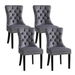 1 Set of 4 Artiss Dining Chairs Grey Velvet. Available at Crazy Sales for $499.95