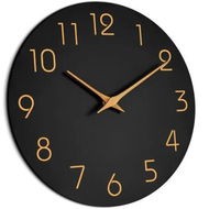 Detailed information about the product 10 Inch Silent Wall Clock, Non-Ticking, Battery Operated, Modern Wooden Decorative Clock for Home, Kitchen, Bedrooms, Office (Black)