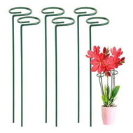 Detailed information about the product 10 Pack 16-Inch Plant Support Stakes Metal Garden Single Stem Cage Support Ring For Amaryllis Peony Orchid Rose Tomato Plants