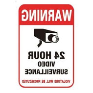 Detailed information about the product 10-Pack 24 Hour Video Surveillance Signs for Security Cameras: High-Visibility, Durable, Easy to Install, Deter Crime and Protect Your Property