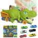 10 Pcs Kids Dino TruckDinosaur Excavator Engineering Vehicle Model Toy 1 Dinosaur Truck And 6 Alloy Car. Available at Crazy Sales for $29.95