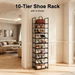 10 Tier Shoe Rack Cabinet Storage Shelves Stackable Footwear Organiser Tall Vertical Space Saving Stand Portable Wardrobe Closet Entryway Dorm Bedroom. Available at Crazy Sales for $24.95