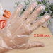 100 Clear Disposable Plastic Gloves. Available at Crazy Sales for $24.95