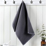 Detailed information about the product 100% Cotton Waffle Weave Kitchen Dish Towels. Ultra Soft Absorbent Quick Drying Cleaning Towel. 13x28 Inches. 4-Pack. Dark Grey.