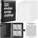 100 Envelopes Challenge Binder,A5 Money Saving Budget Binder with Cash Envelopes - Savings Challenges Book to Save 5,050 Dollars (Black). Available at Crazy Sales for $19.99