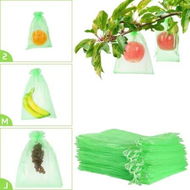 Detailed information about the product 100-Pack 6x8 Inch Fruit Protection Bags/Mesh Cover/Netting Barrier for Plant Fruit Flower