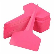 Detailed information about the product 100 Pcs 6 x10cm Plastic Plant T-Type Tags Nursery Garden Labels (Pink)