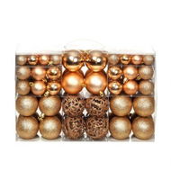 Detailed information about the product 100-Piece Christmas Ball Set 3/4/6 Cm Rose/Gold.