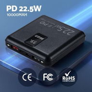 Detailed information about the product 10000mAh Portable Power Bank PD22.5W Quick Charging Fast Charger for Phone Black