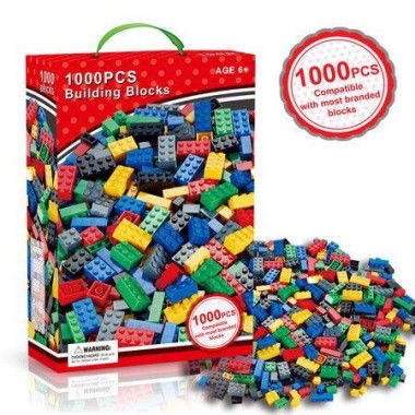 1000pcs DIY Creative Building Blocks Bulk Sets Educational Toys For Children