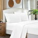 1000TC Ultra Soft Queen Size Bed White Flat & Fitted Sheet Set. Available at Crazy Sales for $69.95