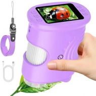 Detailed information about the product 1000X Handheld Digital Microscope, Pocket Microscope with 2.0 inch IPS Screen for Boys Girls Age 3 to 12, Purple