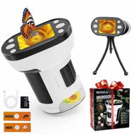 Detailed information about the product 1000X Handheld Microscope for Kids,2.0In Screen Pocket Microscope,Adjustable LED Screen Rechargeable,Toys for Christmas Birthday Gifts Age3+