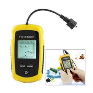 Detailed information about the product 100M Portable Sonar Fish/Depth Finder Alarm Transducer Fishfinder Alarm Fishing