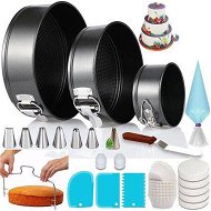 Detailed information about the product 100PCs Cake Pan Sets for Baking Cake Decorating Kit3 Non-Stick Springform Pans Set,Multi-functional Leak-Proof CheeseCake Pan eBook