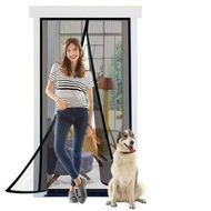 Detailed information about the product Please Correct Grammar And Spelling Without Comment Or Explanation: 100x210cm Magnetic Screen Curtain Door Hook & Loop Pet Screen Door Fit Door Size Keep Bugs Out Black.