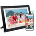 10.1 Inch Smart WiFi Digital Photo Frame 1280x800 IPS LCD Touch Screen,Auto-Rotate Portrait and Landscape,Built in 32GB Memory (Black Wooden Frame). Available at Crazy Sales for $89.99