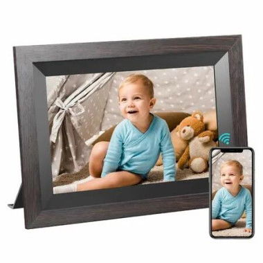 10.1 Inch Smart WiFi Digital Photo Frame 720P IPS Touch Screen,Auto-Rotate Portrait and Landscape,Built in 32GB Memory
