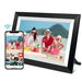 10.1In Digital Smart WiFi Photo Frame with 1280x800 IPS LCD Touch Screen,Auto-Rotation,Built-in 32GB Memory (Black Wooden Frame). Available at Crazy Sales for $105.72