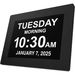 10.1inch Extra Large Font Clock for Seniors Elderly Alzeimer Dementia Large Digital Day Date Clock with Custom Alarms Christmas Gift COL Black. Available at Crazy Sales for $59.99