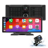 Detailed information about the product 10.26 inch Wireless Carplay Screen for Car, Wireless Carplay Android Auto, 1080P IPS Touch Screen Bluetooth, Hands-Free, GPS, FM, Aux, TF Card, MirrorLink