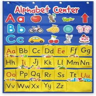 Detailed information about the product 104 Pcs Alphabet Pocket Chart Activity Center Letter Recognition Reading Basics For Teachers Parents ESL