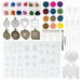 107PCS Silicone Resin Jewelry Casting Mold With Glitter And Flower Decoration DIY Artcraft Project Gift Pendant Making Tools Set For Beginners. Available at Crazy Sales for $44.99