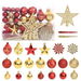 108 Piece Christmas Bauble Set Gold and Red. Available at Crazy Sales for $99.95