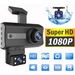 1080p FHD Dash Cam For Cars Mini Screen Dual Car Dash Camera 3.5-inch Screen.. Available at Crazy Sales for $29.95