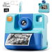 1080P Instant Print Camera for Kids,HD Digital Video Cameras with 3 Print Paper & 32G Card Gifts for Girls Boys Age 3-12 (Bue). Available at Crazy Sales for $59.99