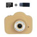 1080P khaki Mini Kids Digital Camera Dual Lens 2 Inch IPS Screen Cute Photo Frames Games with Neck Strap Ideal Birthday Gift. Available at Crazy Sales for $54.99