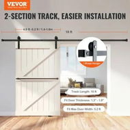 Detailed information about the product 10FT Sliding Barn Door Hardware Closet Track Kit for Single Door I Hanger