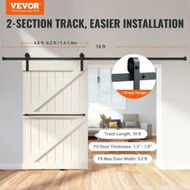 Detailed information about the product 10FT Sliding Barn Door Hardware Closet Track Kit for Single Door J Hanger