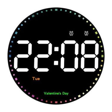 10inch Extra Large Hanging Clock with Remote Control Day and Date for Elderly Clear Display USB Powered Digital Calendar Alarm Clock Dementia Alzheimers Clock