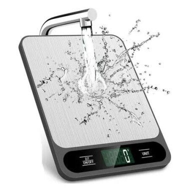 10kg/22lb Digital Kitchen Scale Weight Grams and Ounces for Baking Cooking Coffee Package Postage, LCD Display, Easy Clean Stainless Steel