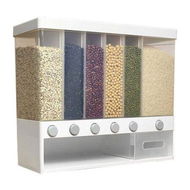 Detailed information about the product 10L Cereal Dispenser Wall-mounted Dry Food Dispenser Multi Storage Box