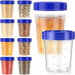10Pc 120Ml Container With Lid,Salad Dressing Container,Food Storage Container,Airtight And Leakproof Spice Storage Container With Spiral Lid. Available at Crazy Sales for $9.99