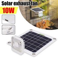 Detailed information about the product 10W Solar Panel Powered Fan Mini Solar Fan Exhaust Fan Kit For Dog Chicken House Home Greenhouse Auto Car Window Heater