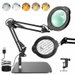 10X 30X LED Magnifying Lamp with Stand, Real Glass Lens, 5 Color Modes 3 Brightness, Hands-Free Magnifier for Reading Crafts Electronics & Jewelry. Available at Crazy Sales for $10.30