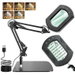 10X 30X LED Magnifying Lamp with Stand, Real Square Glass Lens, Stepless Dimming & 5 Color Modes, Hands-Free Magnifier for Crafts Sewing Repair & Reading. Available at Crazy Sales for $12.06