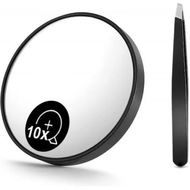 Detailed information about the product 10X Magnifying Mirror and Eyebrow Tweezers Kit for Travel